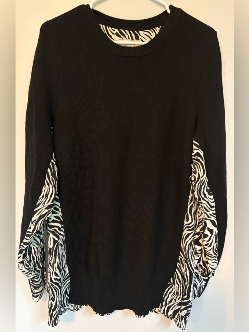 Sandrine Rose Colab with Free People Half Sweater Half Blouse NWT Size S